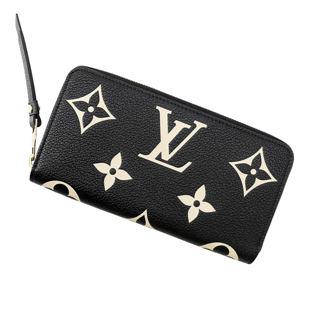 Louis Vuitton Wallet Monogram Empreinte Zippy Black Zip Around