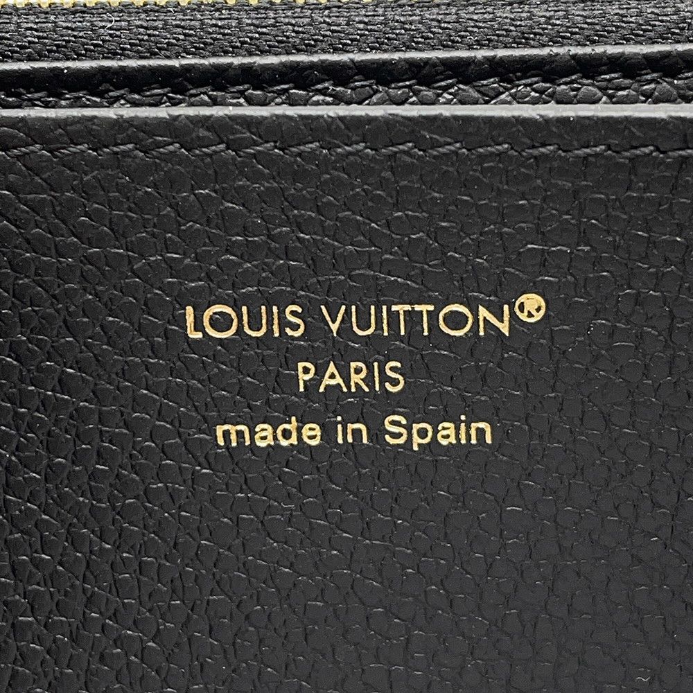 Louis Vuitton Wallet Monogram Empreinte Zippy Black Zip Around — view 8