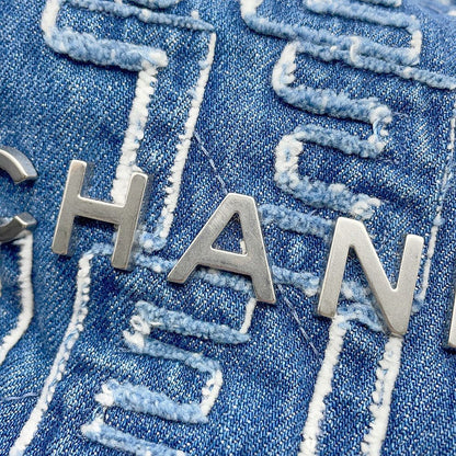 Chanel 22 Mini CC Logo Denim 2-Way Shoulder — view 7