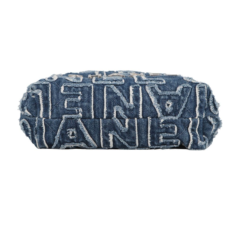 Chanel 22 Mini CC Logo Denim 2-Way Shoulder — view 3