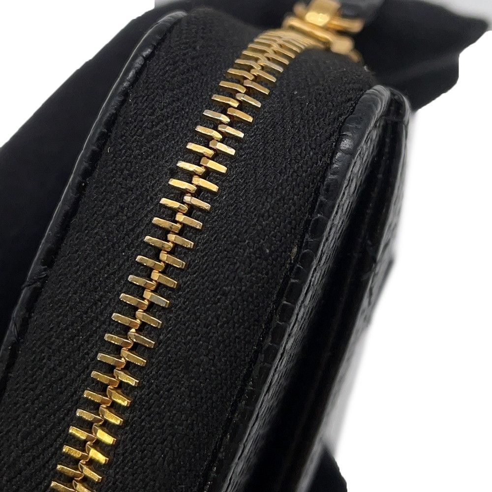 Chanel Wallet Classic Long Zip CC Logo Quilted Caviar Leather Black — view 6