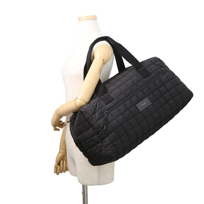 Saint Laurent Paris Boston Bag Noux Quilted Nylon Black — view 4