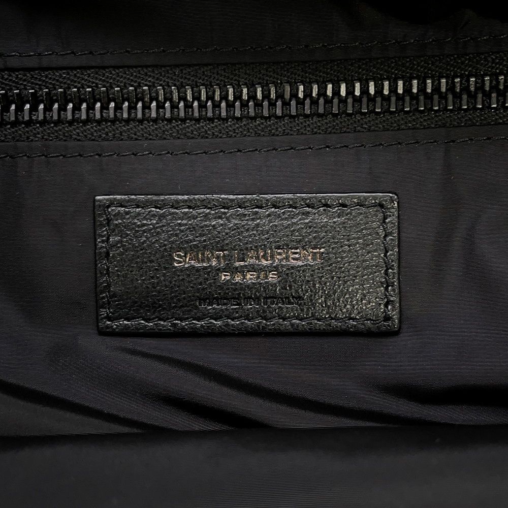 Saint Laurent Paris Boston Bag Noux Quilted Nylon Black — view 9