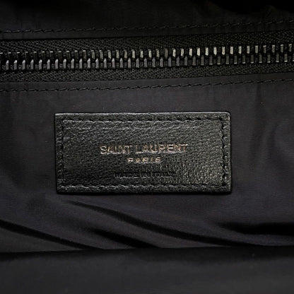 Saint Laurent Paris Boston Bag Noux Quilted Nylon Black — view 9