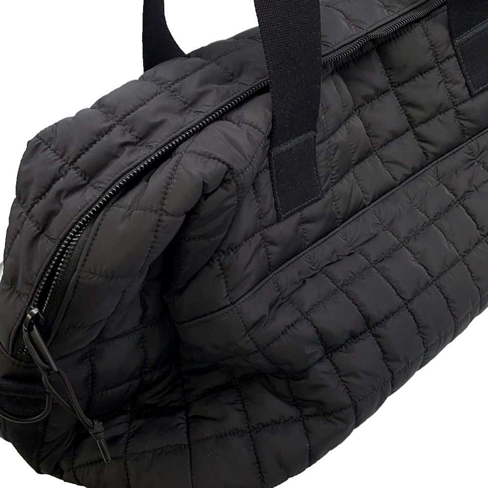 Saint Laurent Paris Boston Bag Noux Quilted Nylon Black — view 7