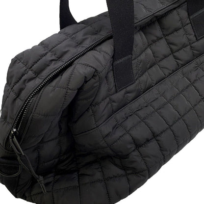 Saint Laurent Paris Boston Bag Noux Quilted Nylon Black — view 7