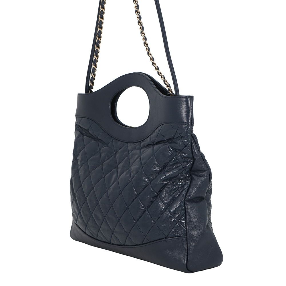Chanel Chain Shoulder Bag 31 Quilted Large Shopping Aged Calfskin 2-Way — view 2
