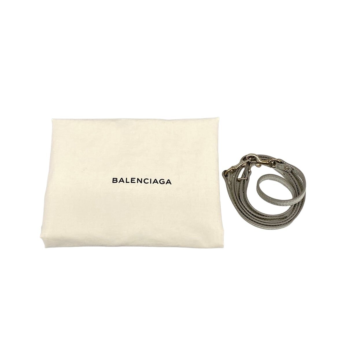 Balenciaga Tote Paper A6 Silver Leather — view 8