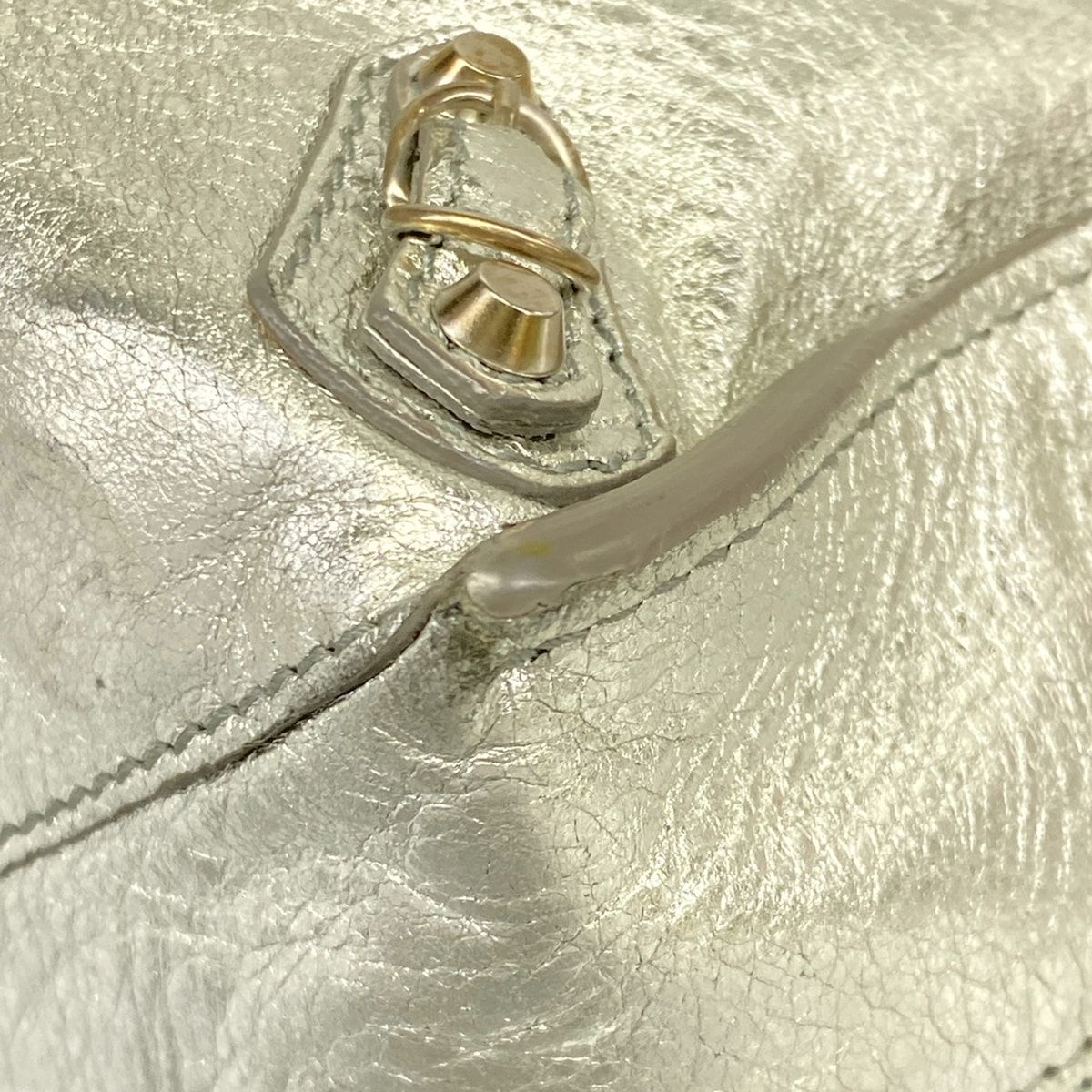 Balenciaga Tote Paper A6 Silver Leather — view 6