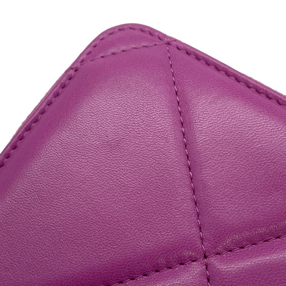 Chanel Wallet 19 Small Zip CC Logo Lambskin — view 7