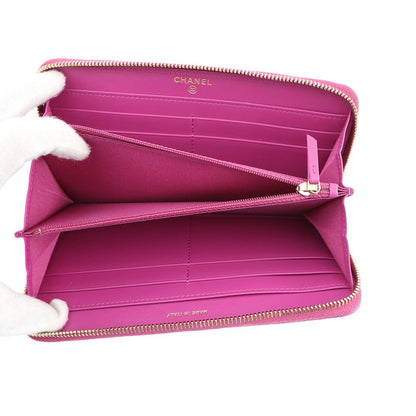 Chanel Wallet 19 Small Zip CC Logo Lambskin — view 4