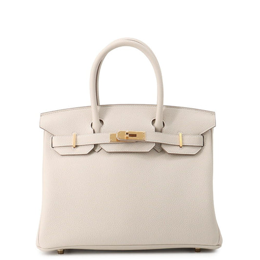 Hermes Birkin 30 Cles Gold Togo Handbag