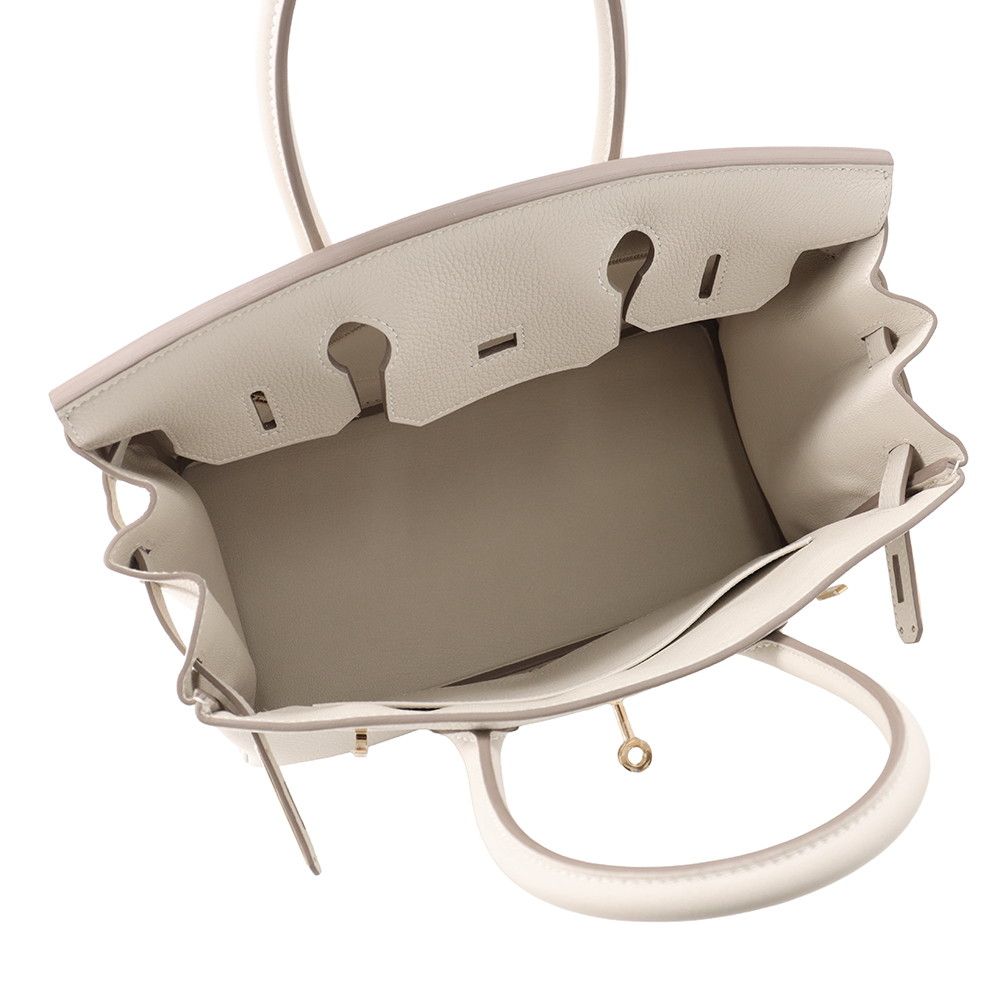 Hermes Birkin 30 Cles Gold Togo Handbag — view 5