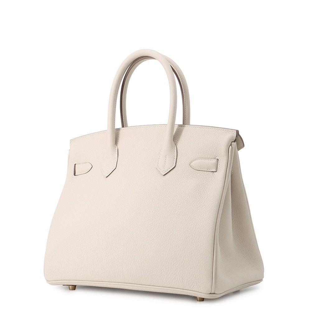 Hermes Birkin 30 Cles Gold Togo Handbag — view 2