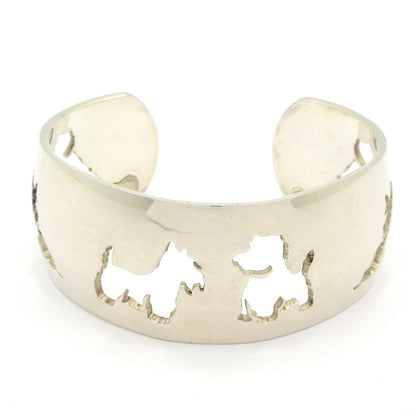 Hermes Bangle Silver Dog Bracelet
