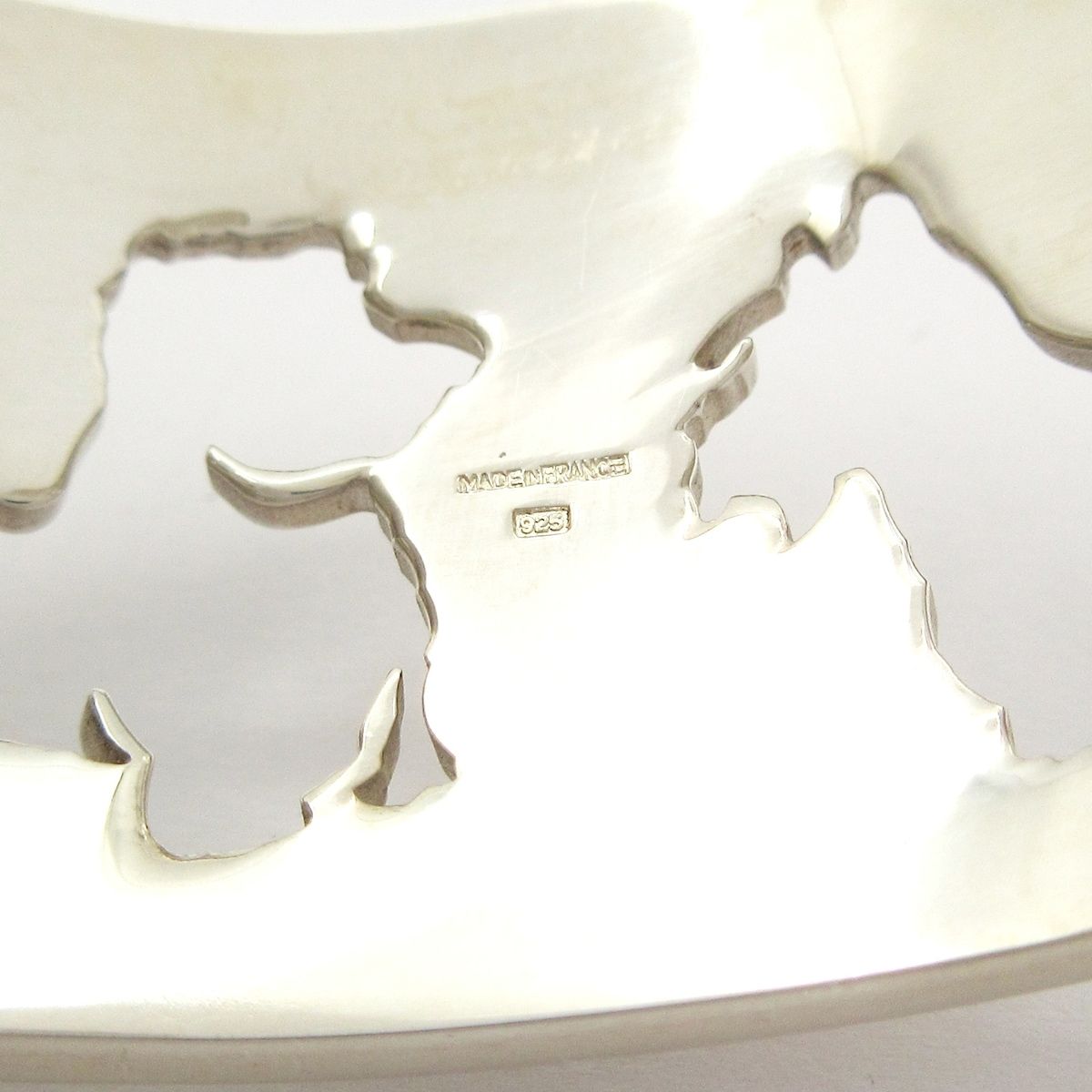 Hermes Bangle Silver Dog Bracelet — view 5