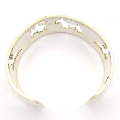 Hermes Bangle Silver Dog Bracelet — view 6