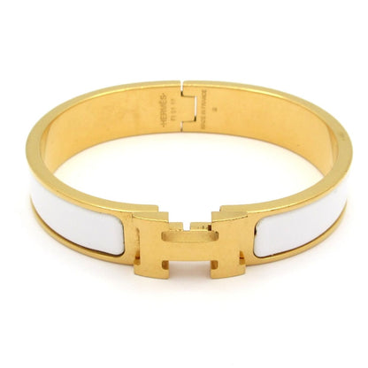 Hermes Bangle Click White Gold Bracelet