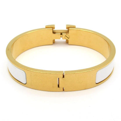 Hermes Bangle Click White Gold Bracelet — view 3