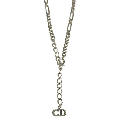 Dior Vintage CD Logo Silver Plated Necklace — view 6