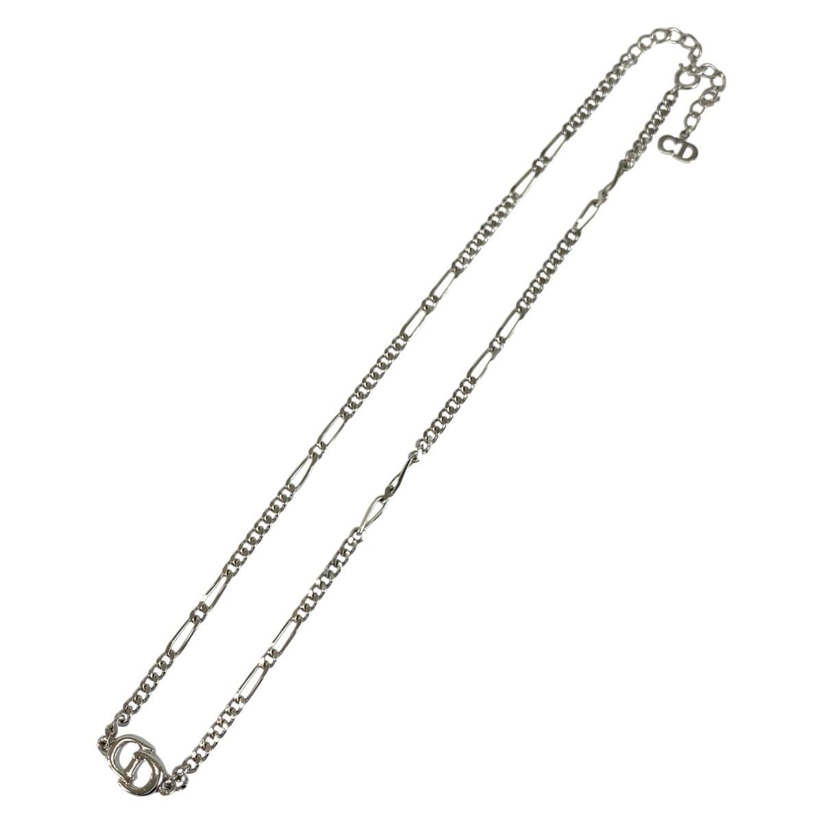 Dior Vintage CD Logo Silver Plated Necklace — view 2