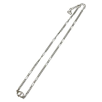 Dior Vintage CD Logo Silver Plated Necklace — view 3