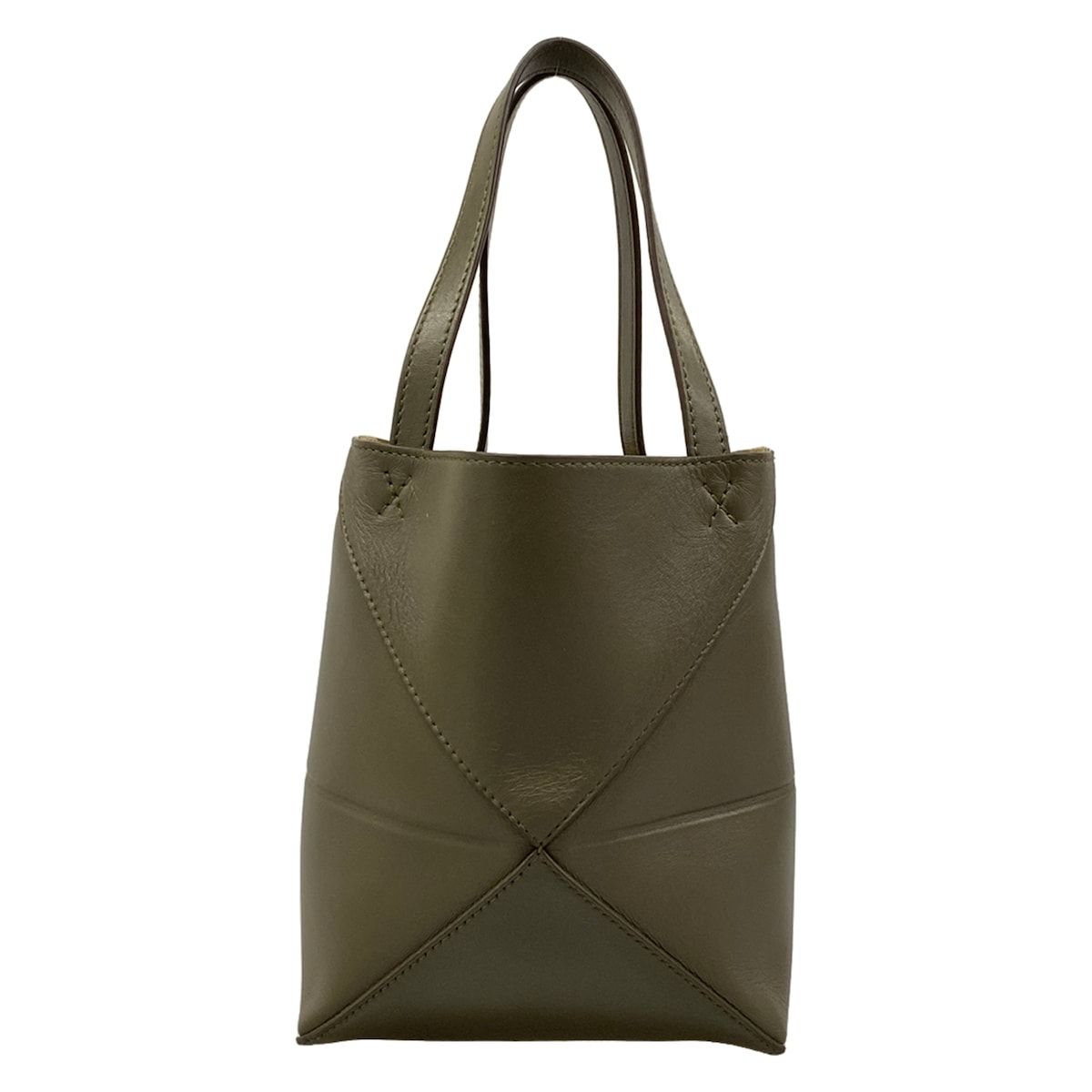 Loewe Tote Puzzle Fold Mini Khaki — view 3