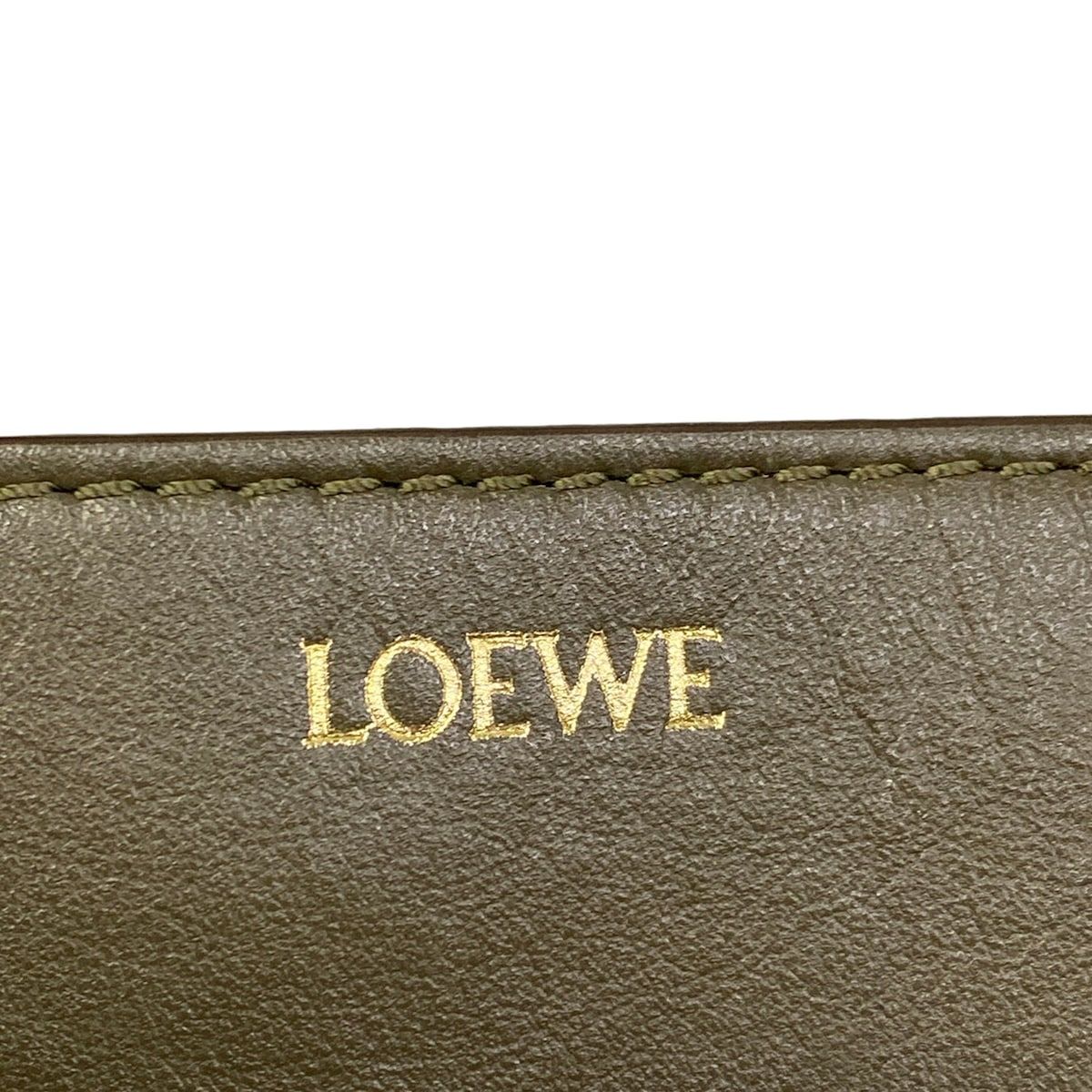 Loewe Tote Puzzle Fold Mini Khaki — view 9