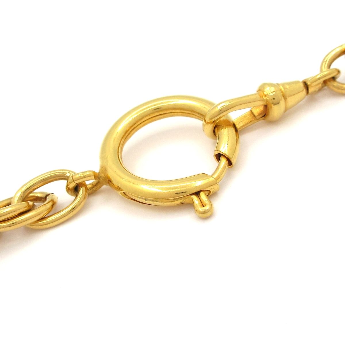 Chanel Necklace Gold Coin Icon Logo Motif Long — view 4