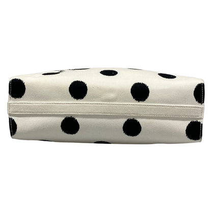 Prada Tote White Black Dot Pattern Isetan Limited — view 5