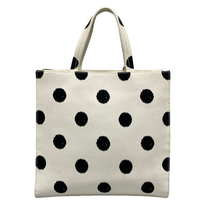 Prada Tote White Black Dot Pattern Isetan Limited — view 3