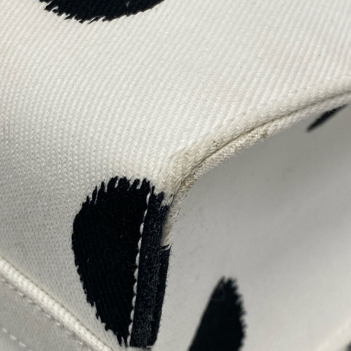 Prada Tote White Black Dot Pattern Isetan Limited — view 6
