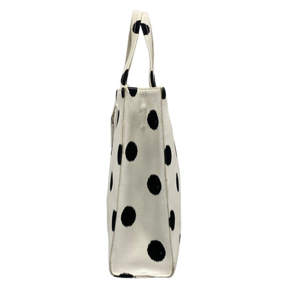 Prada Tote White Black Dot Pattern Isetan Limited — view 4