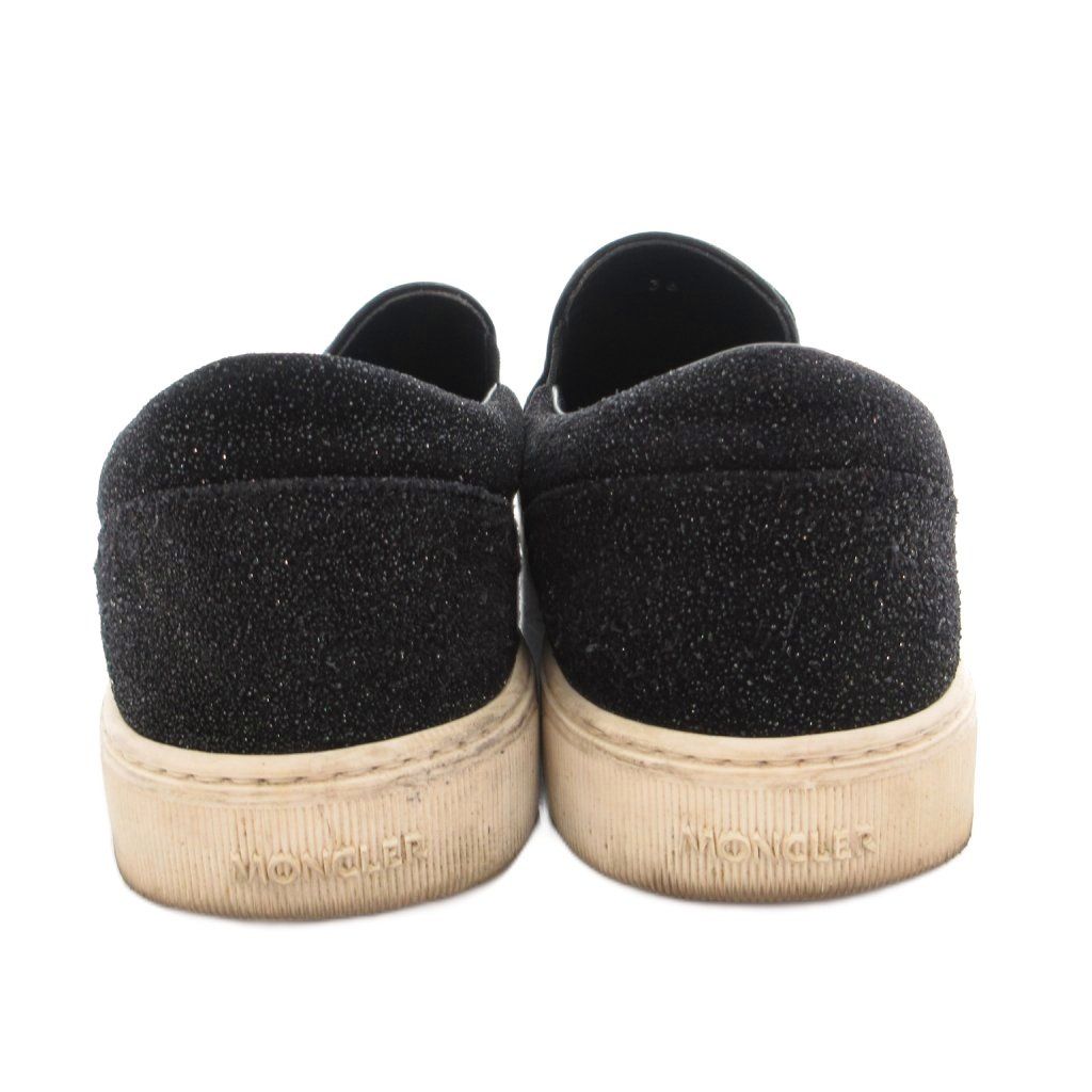 Moncler Glitter Slip on Sneakers 36 Black — view 5