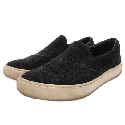 Moncler Glitter Slip on Sneakers 36 Black