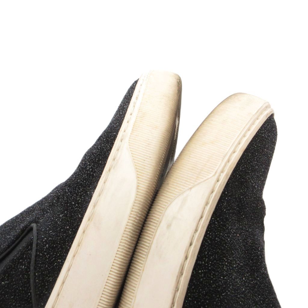 Moncler Glitter Slip on Sneakers 36 Black — view 9