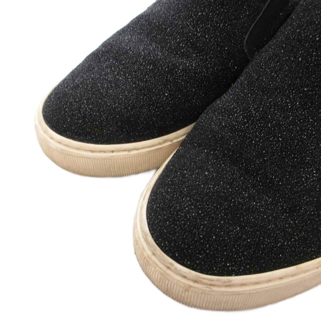 Moncler Glitter Slip on Sneakers 36 Black — view 3