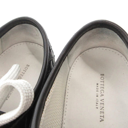 Bottega Veneta Sneakers Intrecciato Lace Up Leather Low Cut 36.5 Black — view 8