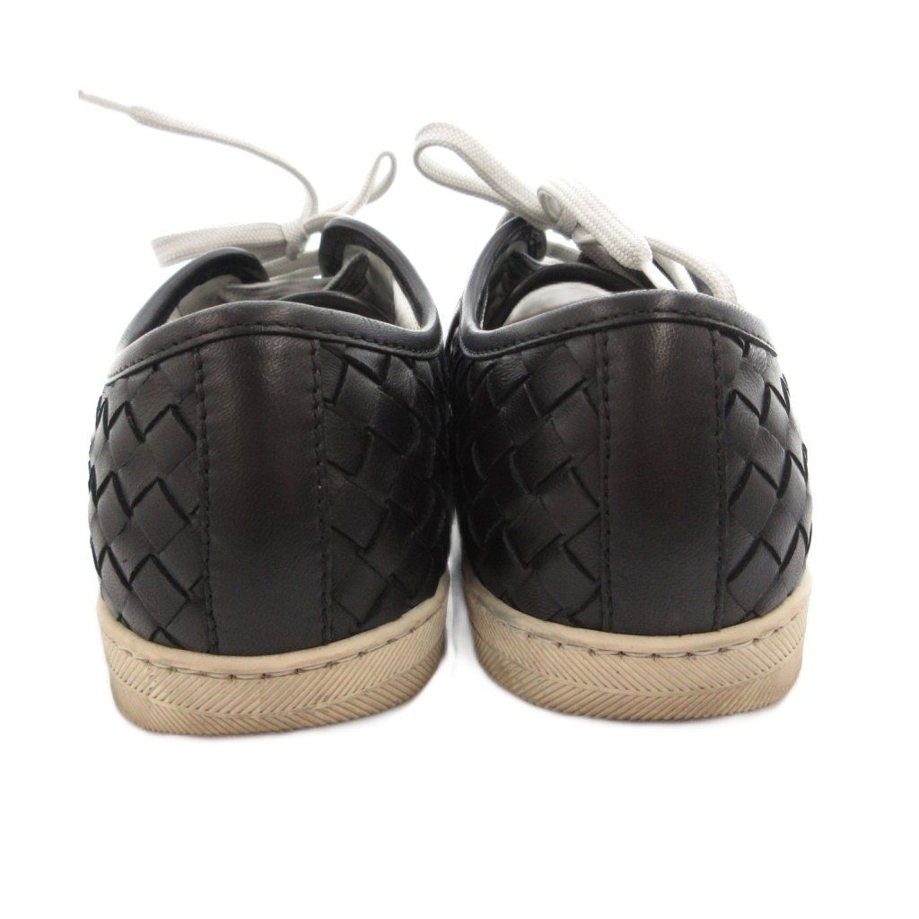 Bottega Veneta Sneakers Intrecciato Lace Up Leather Low Cut 36.5 Black — view 5