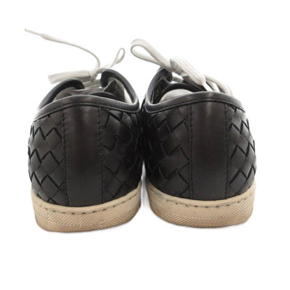 Bottega Veneta Sneakers Intrecciato Lace Up Leather Low Cut 36.5 Black — view 5