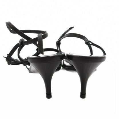 Hermes Sandals Chaine D'ancre Strap Pin Heels 36 Black — view 5