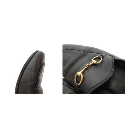 Gucci Horsebit Loafers Shoes Leather 36.5 Black — view 9