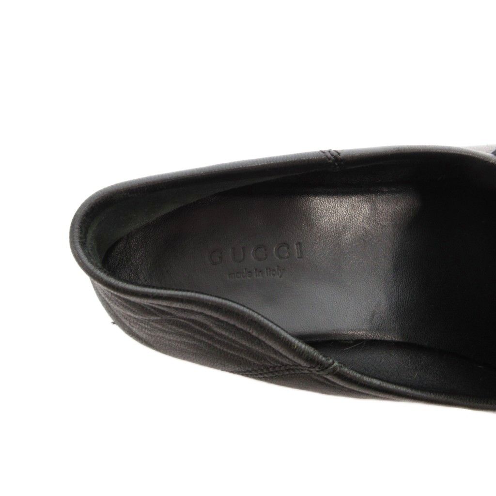 Gucci Horsebit Loafers Shoes Leather 36.5 Black — view 7