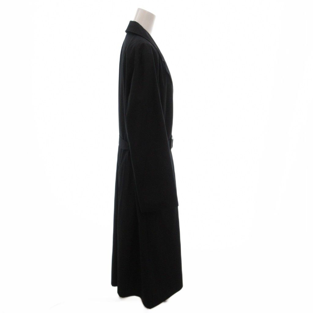 Max Mara Silver Tag Trench Coat Belt Long 42 Navy