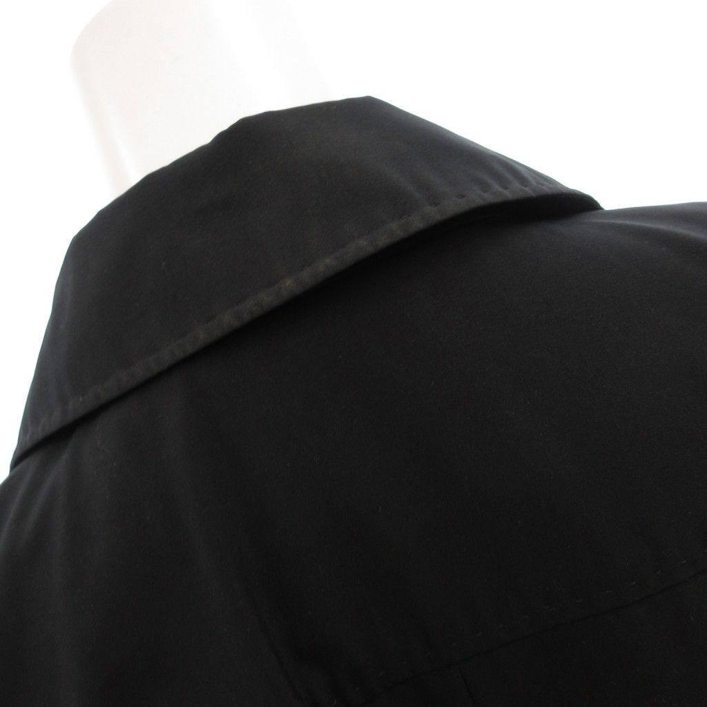 Max Mara Silver Tag Trench Coat Belt Long 42 Navy — view 7