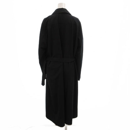 Max Mara Silver Tag Trench Coat Belt Long 42 Navy