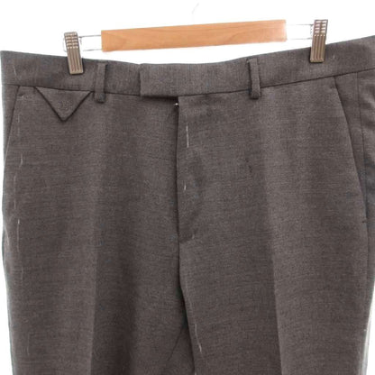 Louis Vuitton Pants Trousers Tapered Cashmere Blend LV Logo Embroidery Wool 46 — view 3