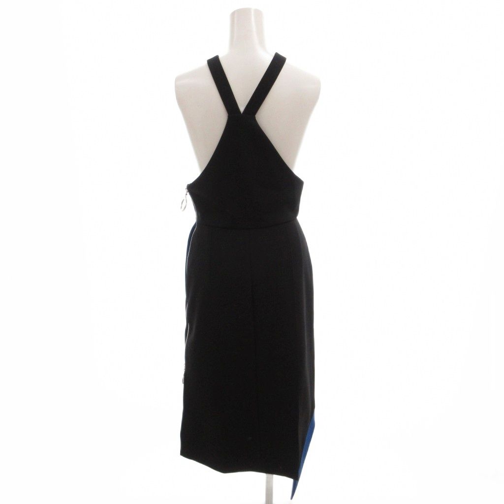 Louis Vuitton Dress Halter Neck Sleeveless Asymmetric Long 34 Black — view 2