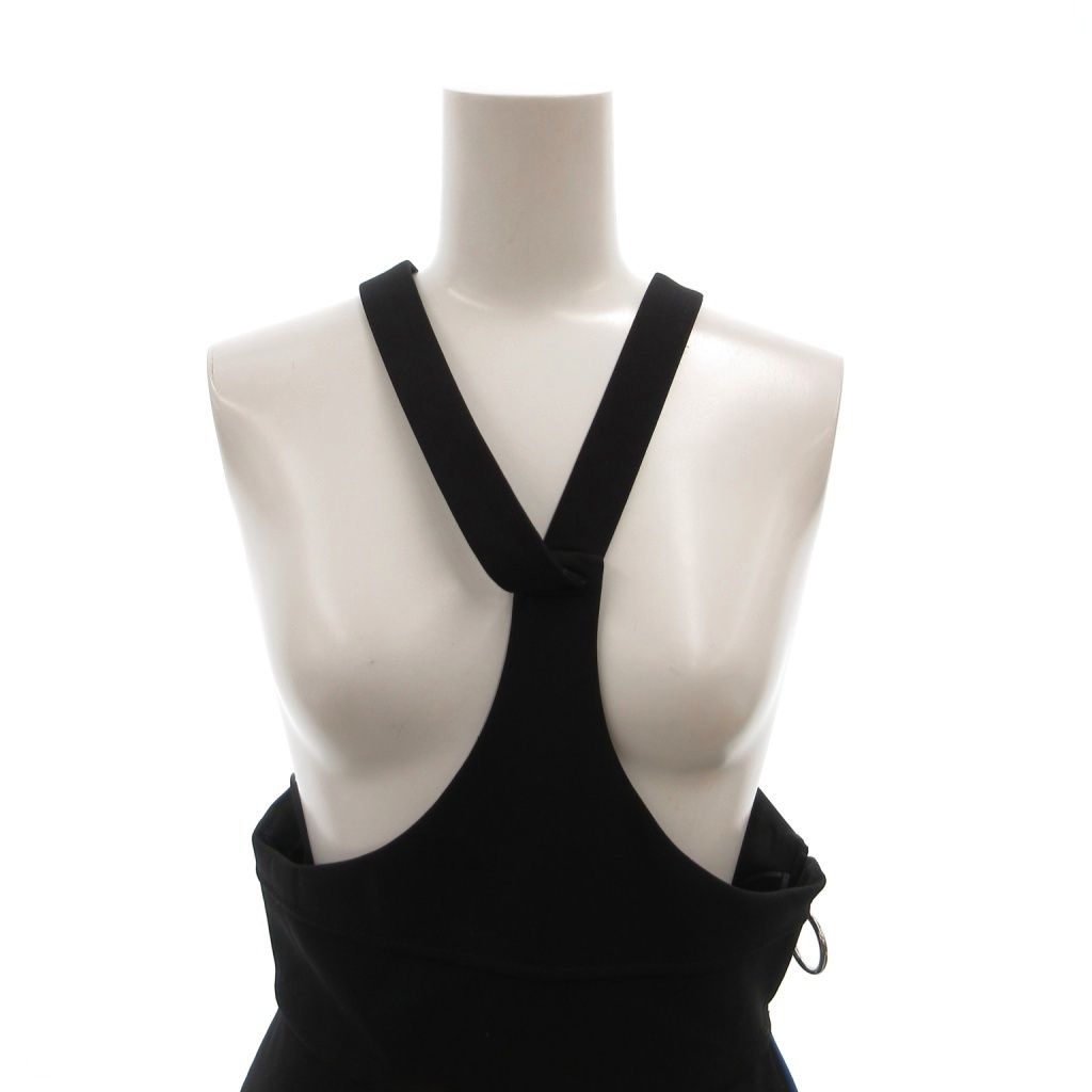 Louis Vuitton Dress Halter Neck Sleeveless Asymmetric Long 34 Black — view 4