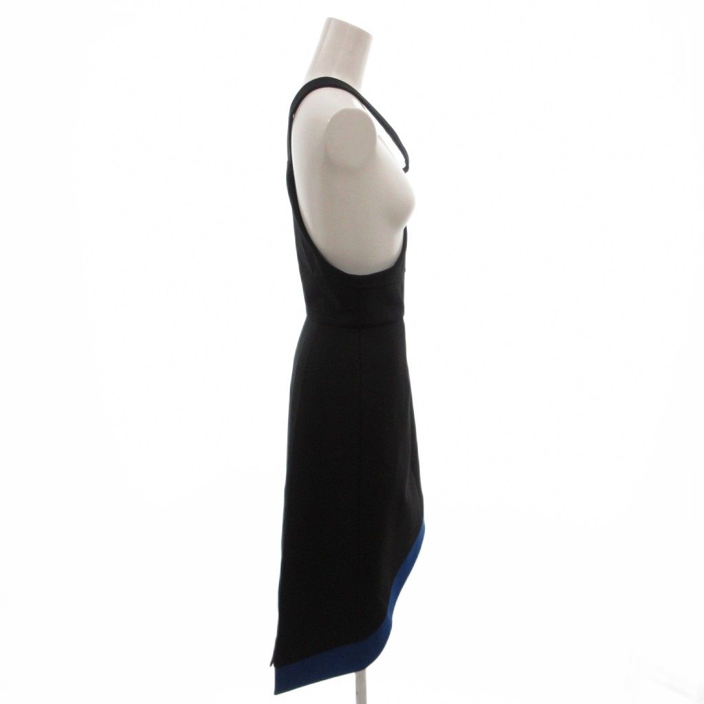 Louis Vuitton Dress Halter Neck Sleeveless Asymmetric Long 34 Black — view 3
